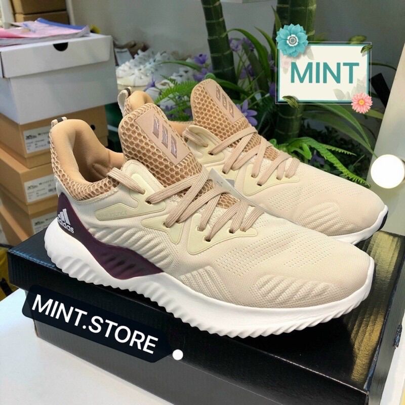 Giày Thể Thao Sneaker Alpha Bounce Kem Tím