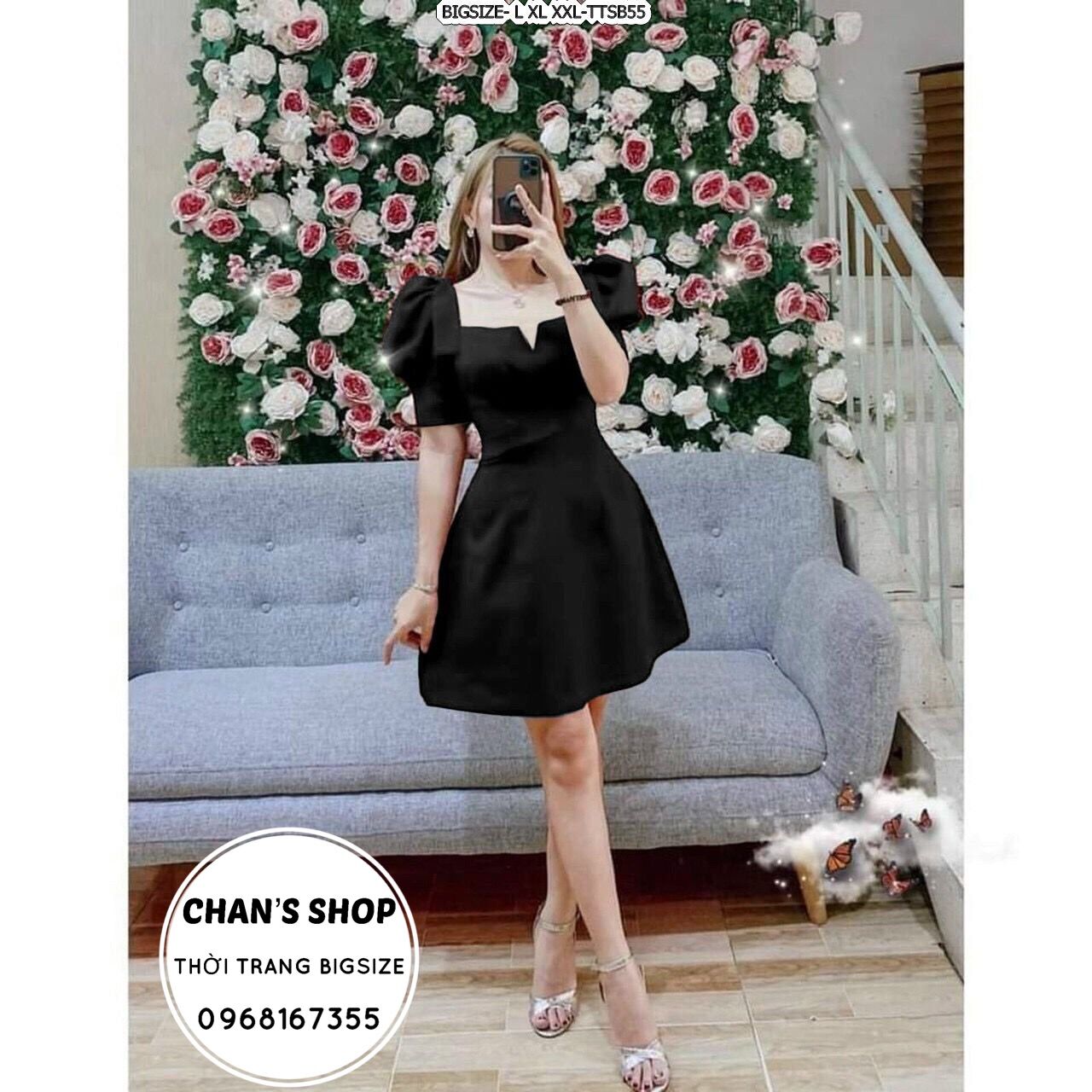 [HCM]Bigsize 60- 90kg ĐẦM CỔ V
