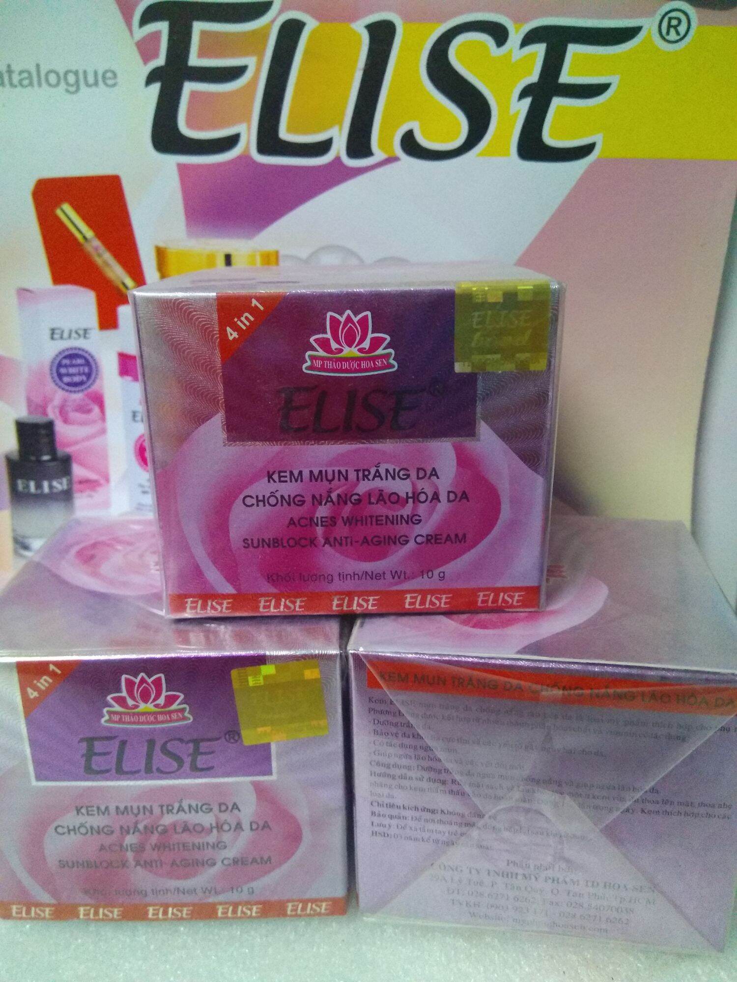 kem elise mụn trắng da lão hóa 10g