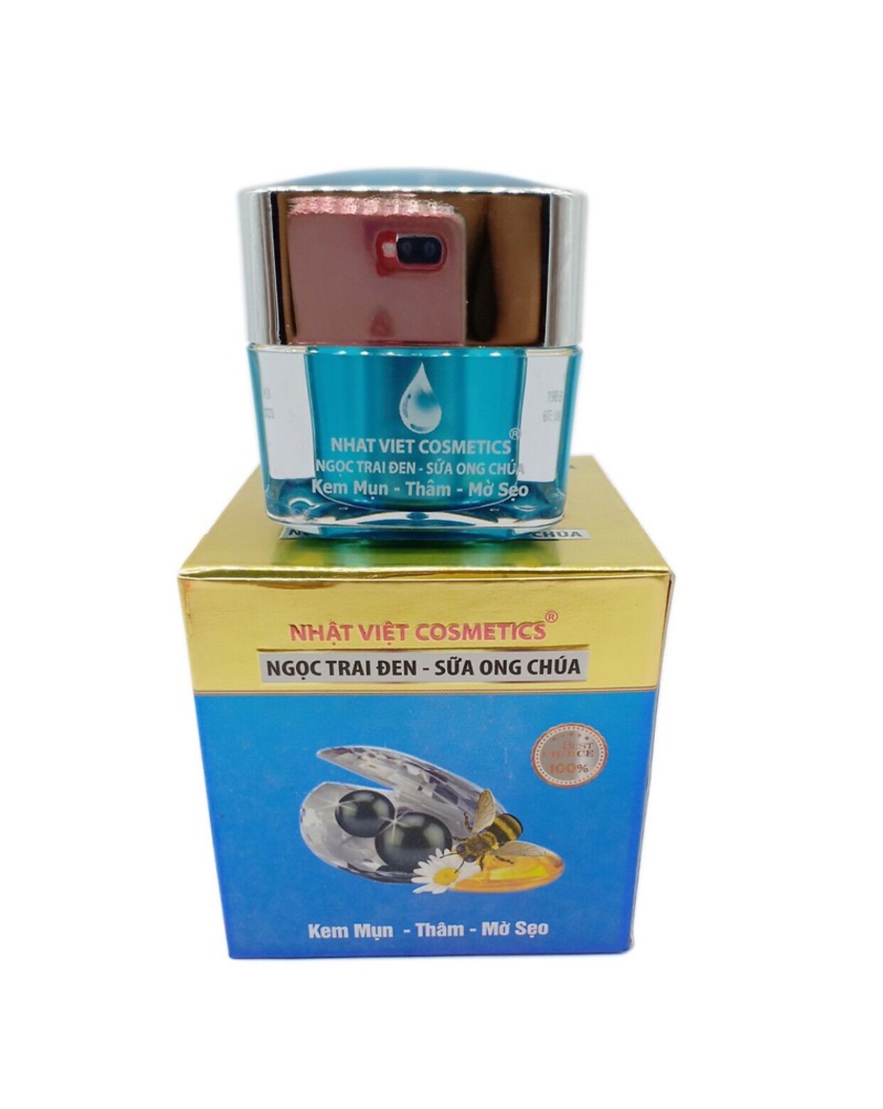 Kem mụn - thâm - mờ sẹo ngọc trai đen - sữa ong chúa nhật việt v13 20g