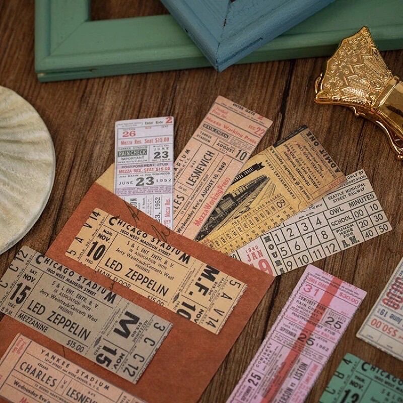Set 30 Tờ Giấy Nền Vintage