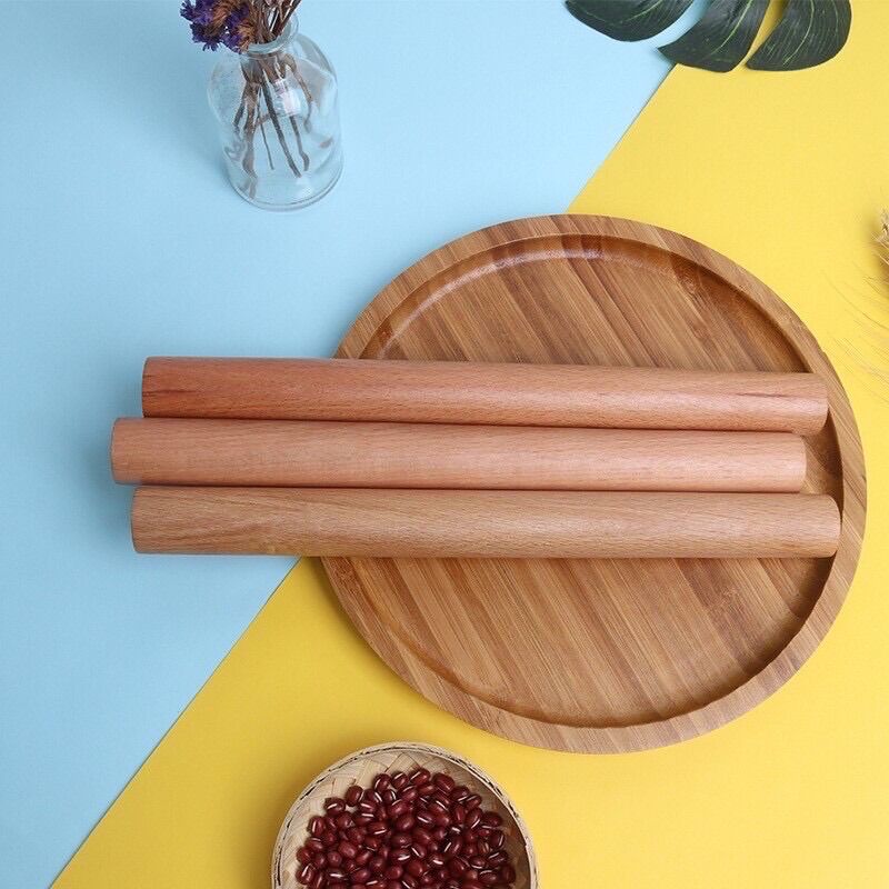 Cán lăn bột gỗ 30cm