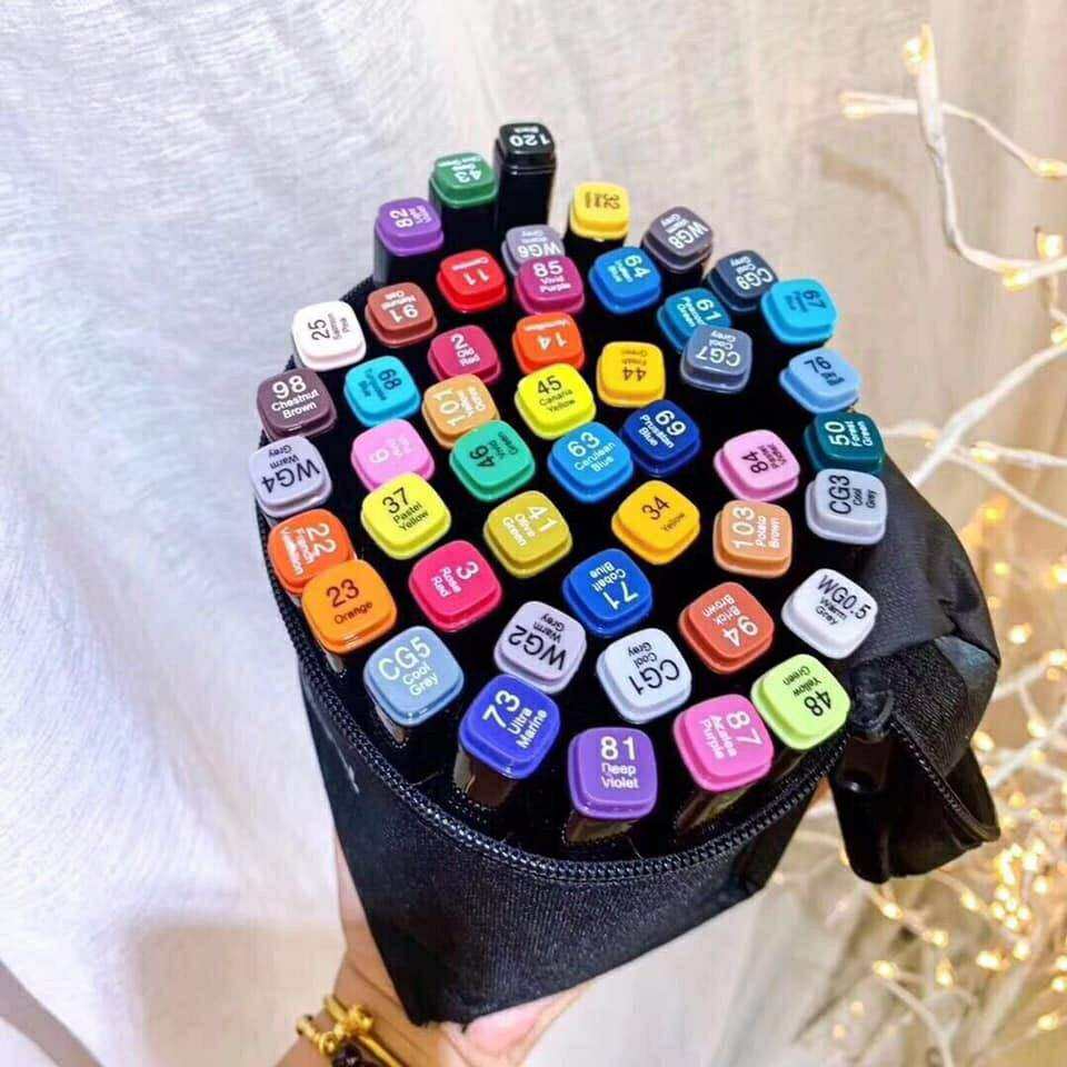 Bộ 48 bút màu dạ Touch tặng kèm túi đựng (48 pcs plus 1 box)