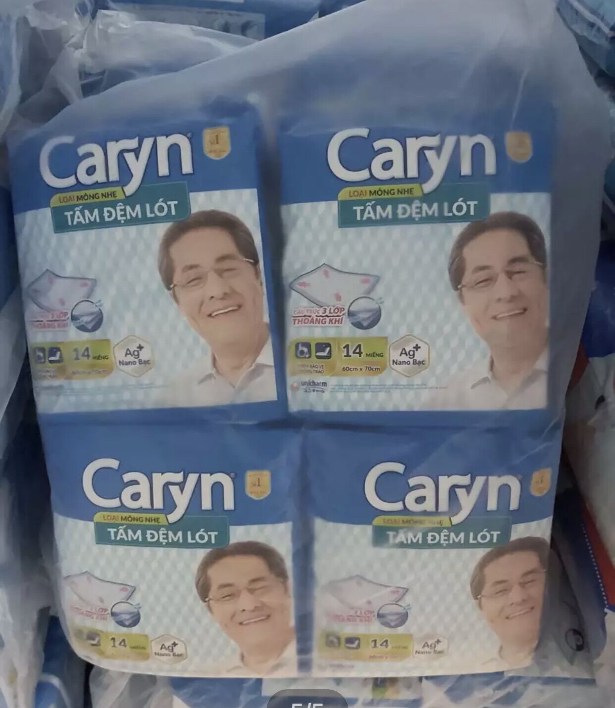 Tấm đệm lót caryn cỡ lớn XL14 (60cmx70cm)