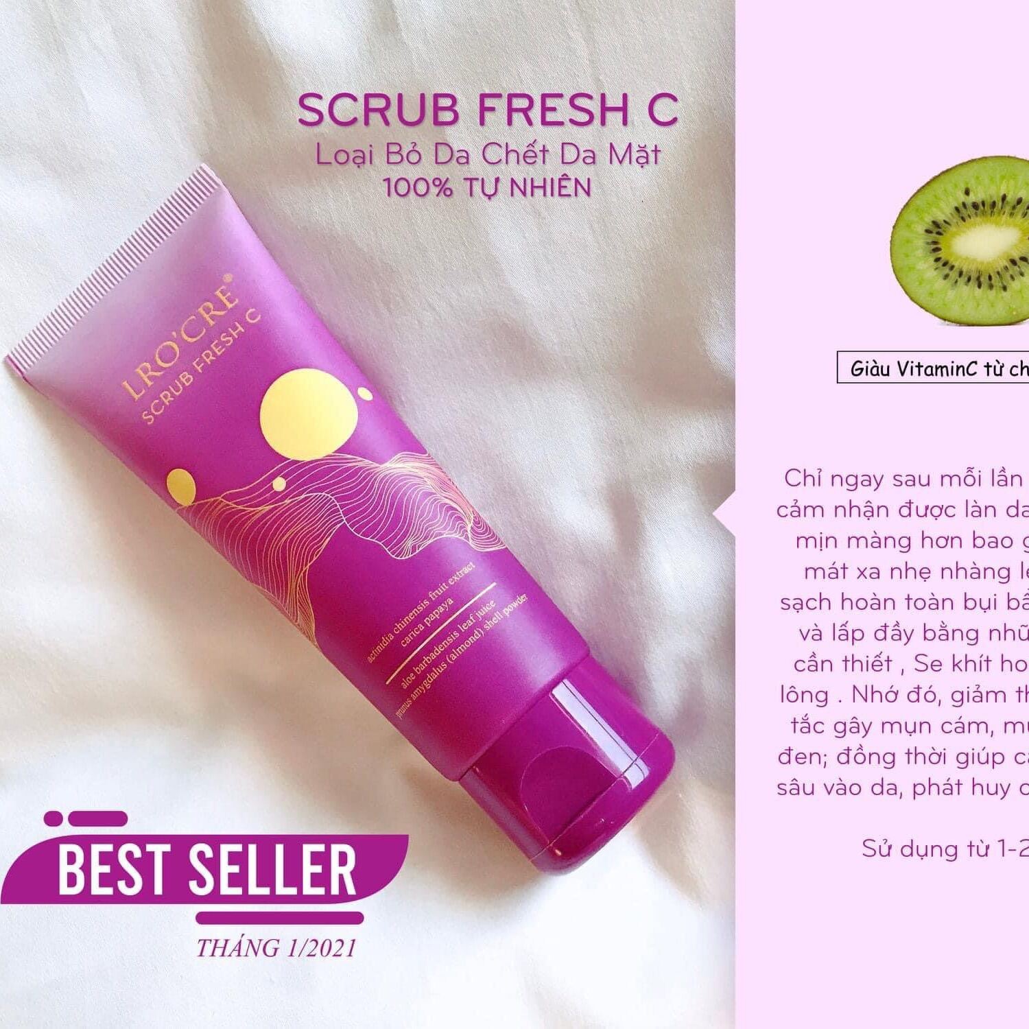 [Hcm]Scrub Fresh C Lrocre Loại Bỏ Da Chết Cho Face Lrocre