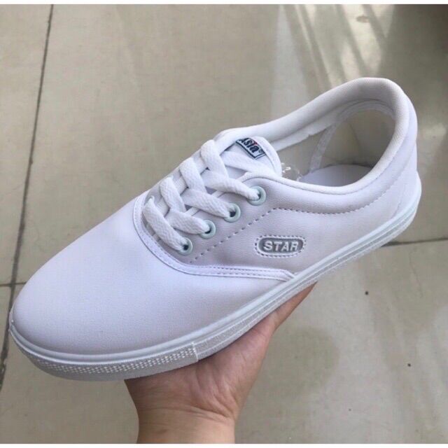 [HCM]Giày bata trắng Asia da si không thấm nước đi lên đi chơi đi học