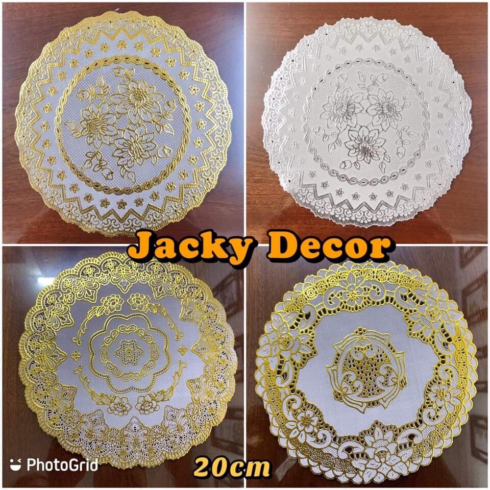 💗FREESHIP💗Khăn trải bàn 20cm tròn ren hoa - [HÀNG ĐẸP]