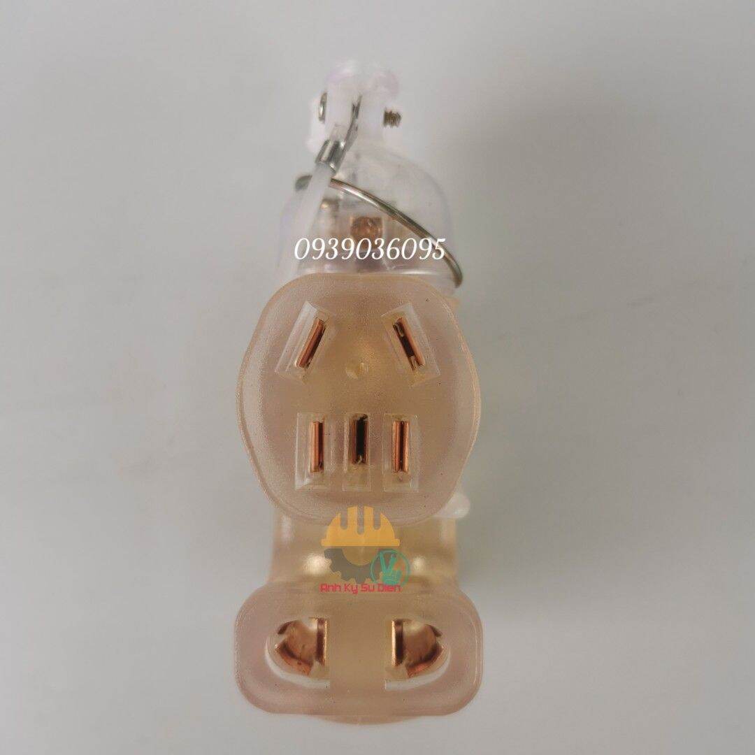 Combo 1 5 Hole Rubber Molded Socket And 1 Shatterproof Rubber Power Plug With LED Power Indicator