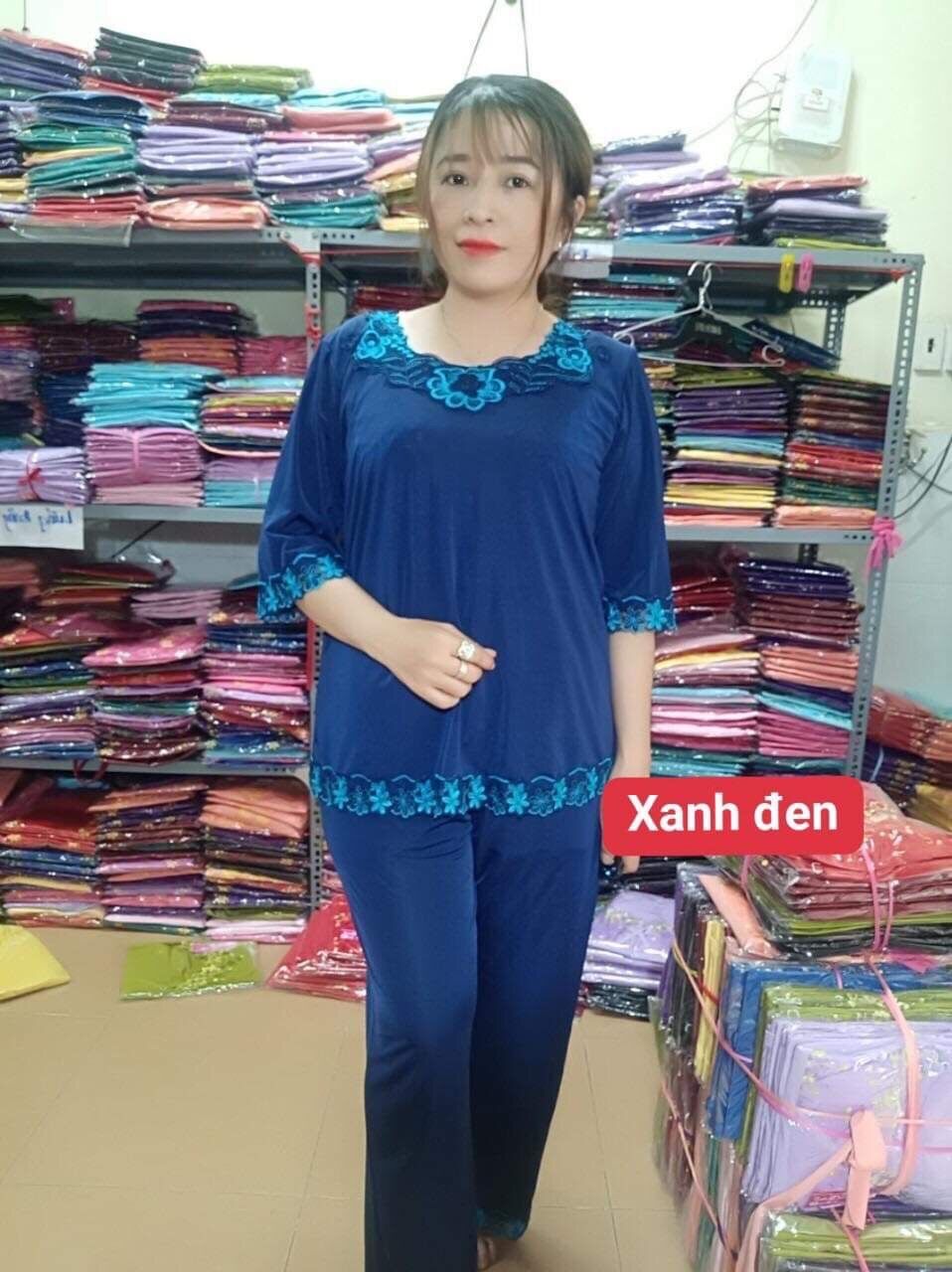 [HCM]Đồ bộ thun lạnh quần dài tay lỡ