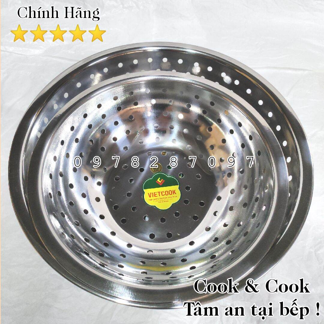 Rổ lỗ 7 ly inox rổ inox size 20, 22, 24, 26, 28, 30, 32, 34, 36 cm không rỉ cao cấp