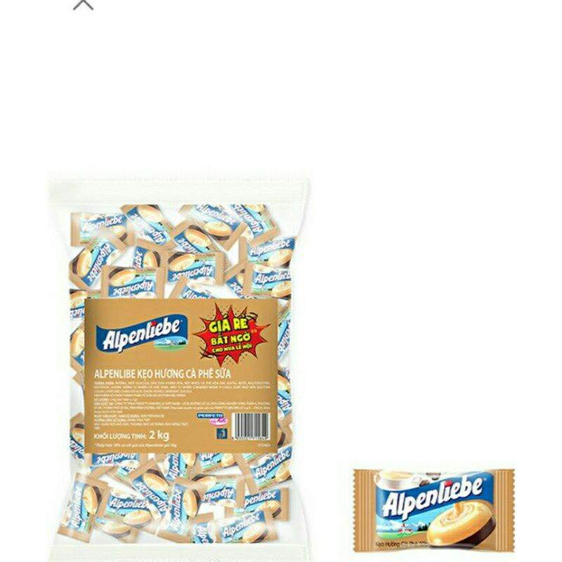 [HCM]Kẹo Alpenlibe 2kg 667 viên . hương caramel  hương dâu kem và hương cà phê sữa
