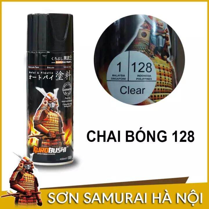 sơn samurai màu trong - sơn bóng 128