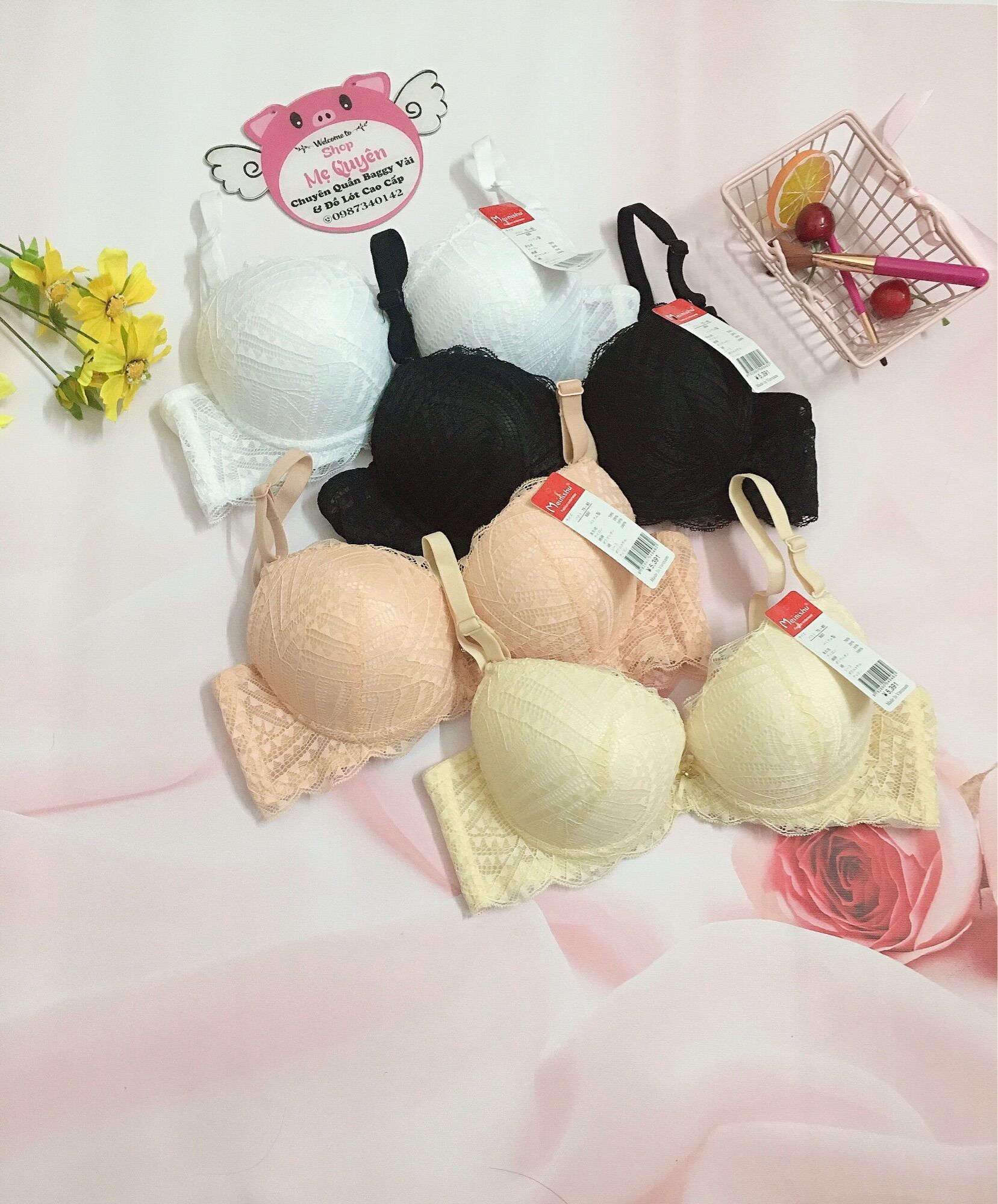 [Siêu độn 5cm] Áo lót mút dày thông hơi ôm ngực