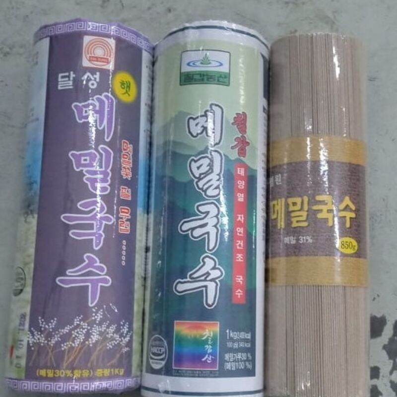 Mì kiều mạch hàn quốc 1kg làm mì lạnh, mì trộn. 메밀국수