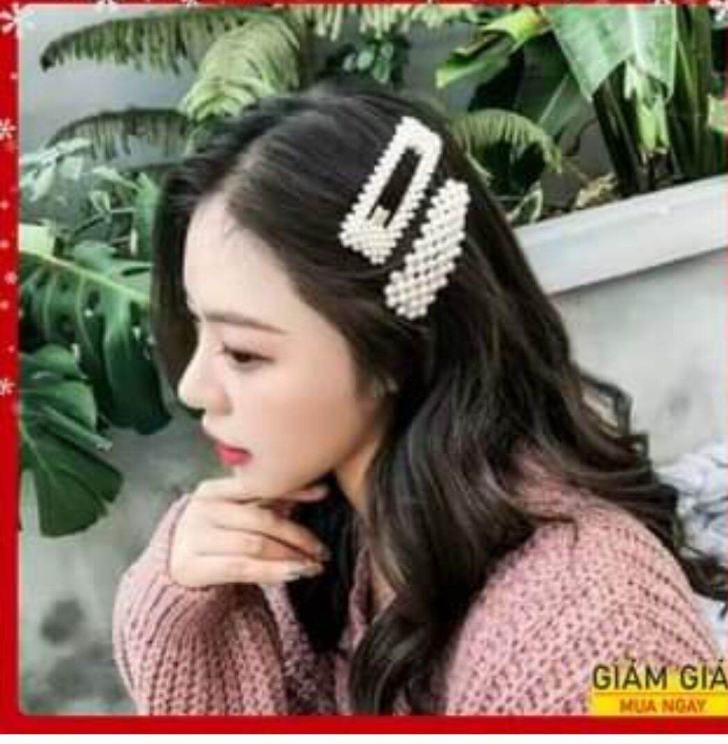 [ Xả Kho ] 2 Kẹp Ngọc Trai Hàng Quốc Siêu Xinh.