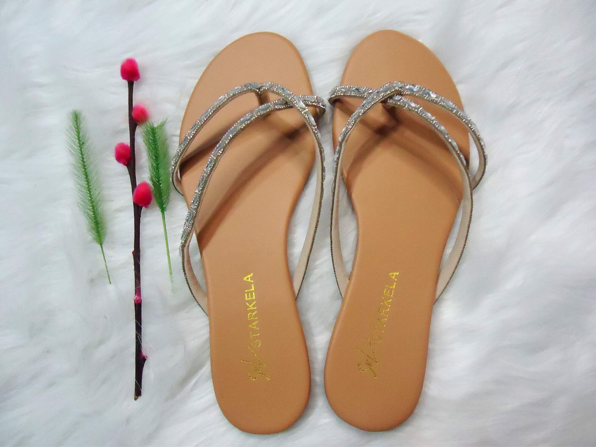 Dép bệt quai đính đá dễ thương cute, đế xịn xò bao bền
