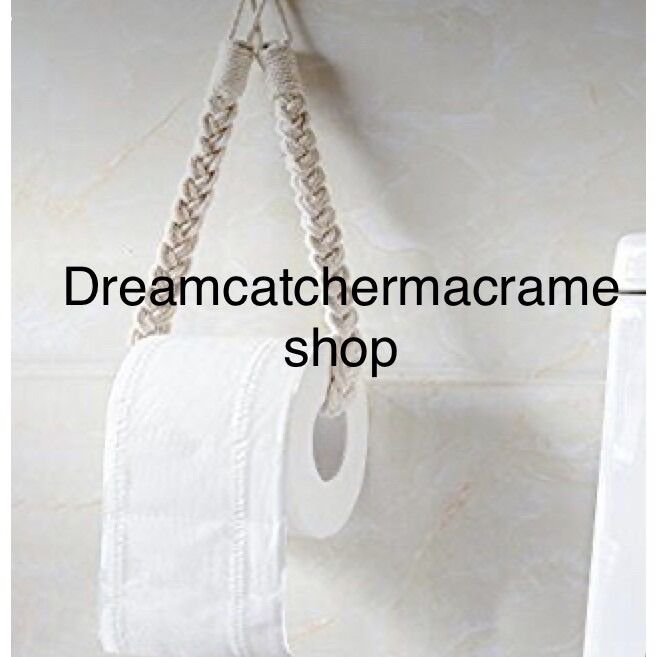 Dây treo macrame, giá treo khăn, giá treo giấy vệ sinh, macrame trang trí