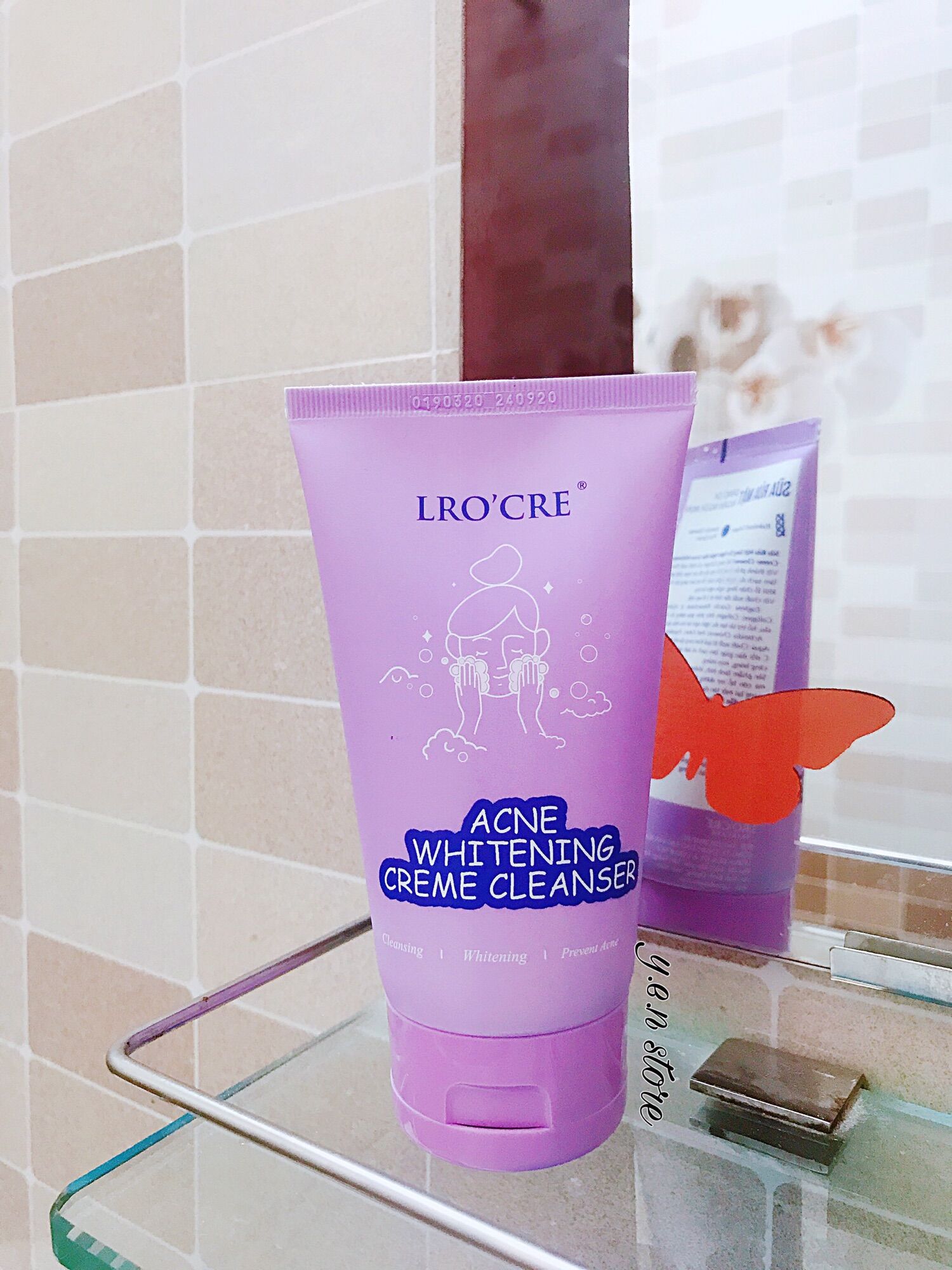 [HCM]Combo sữa rửa mặt Lrocre và tẩy da chết mặt Lrocre