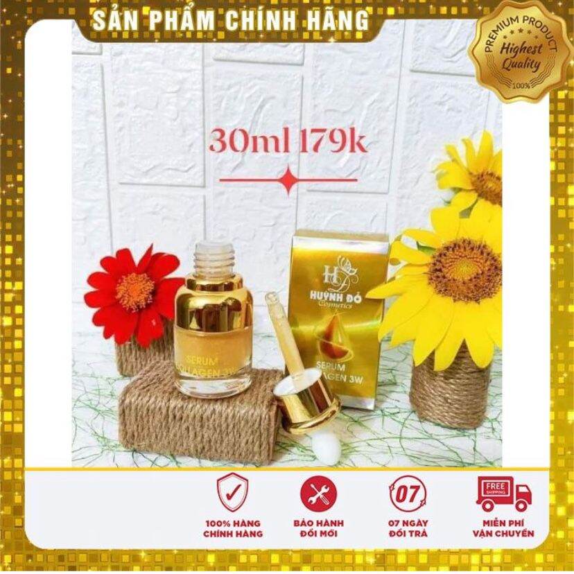 Sỉ 2 serum collagen 3W Huỳnh Đỗ, dưỡng trắng da, mờ thâm nám