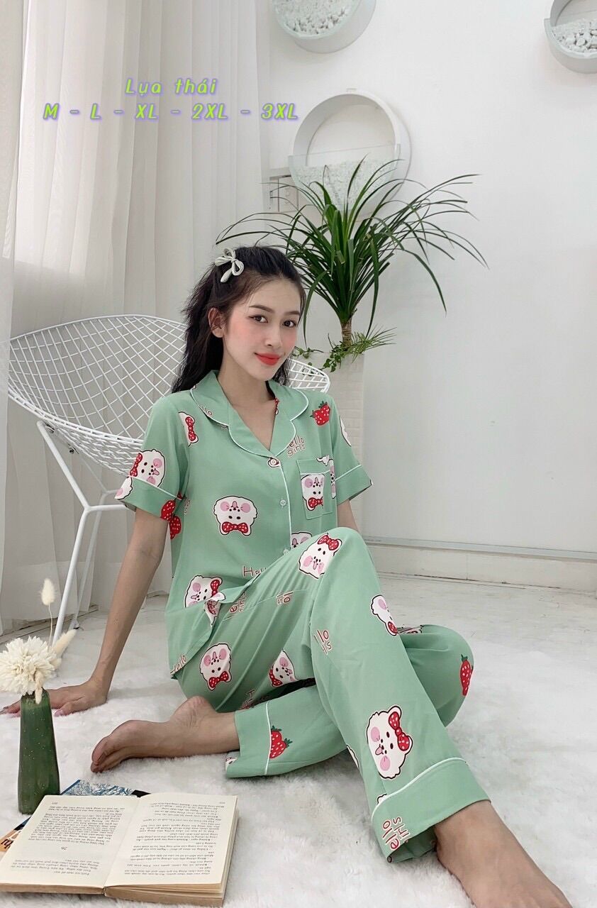 [HCM]Đồ bộ mặc nhà HOLA lụa thái pijama