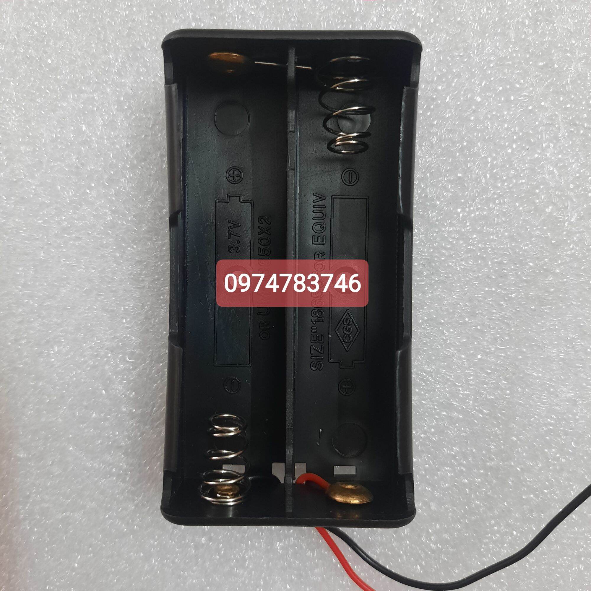 đế gắn cell pin 18650 .1 cell 2 cell 3 cell 4 cell