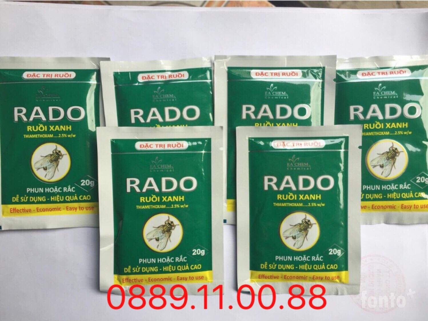 Thuốc diệt ruồi, muỗi- Rado-20g