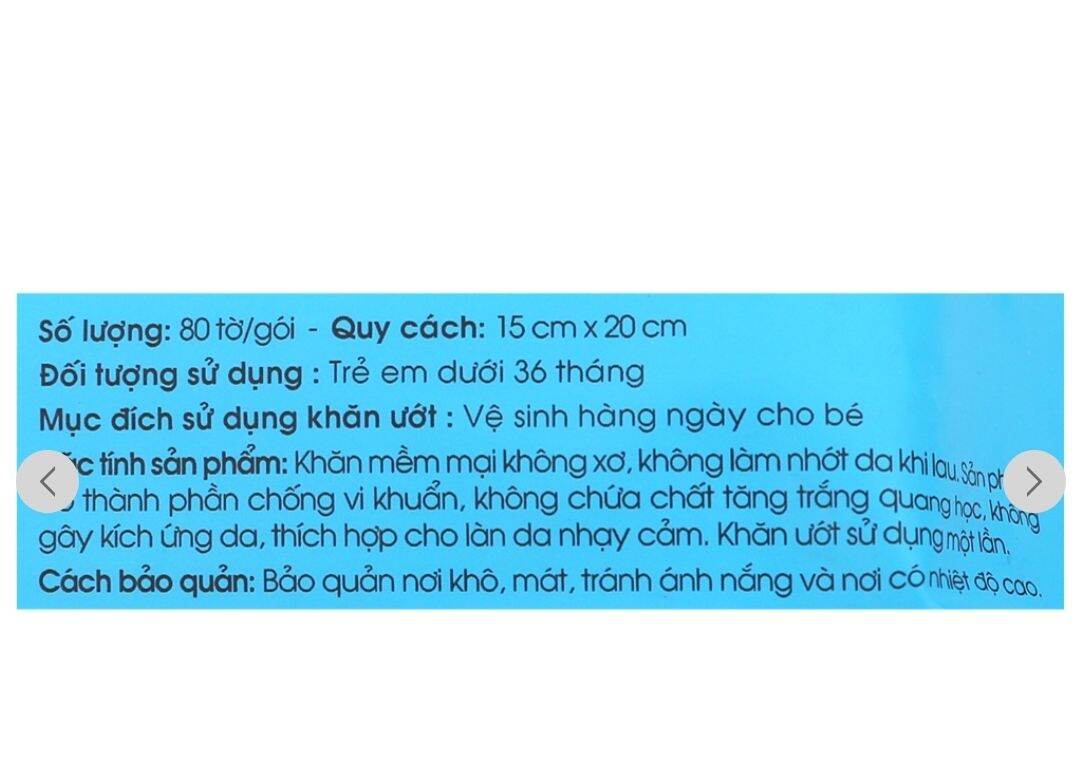 Khăn ướt agi không mùi 80 tờ