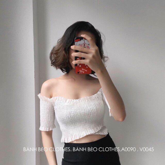ÁO NHÚN THUN ĐẮP CHÉO