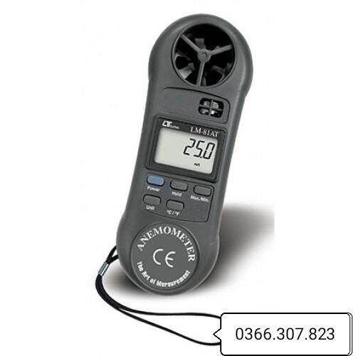 Máy đo tốc độ gió nhiệt độ lutron lm-81at