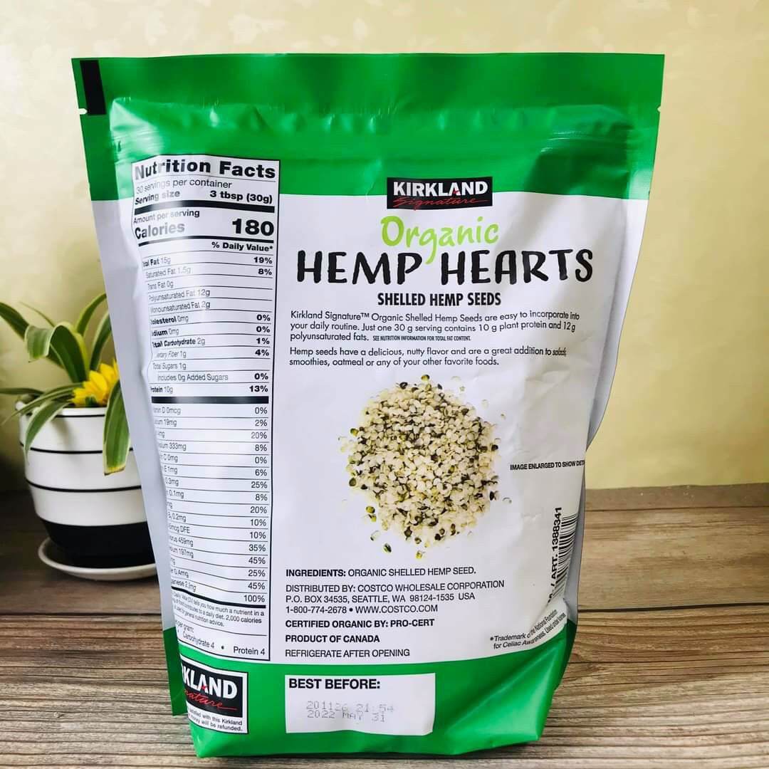 [HCM]Hạt Gai Dầu HEMP HEARTS Kirkland 907g