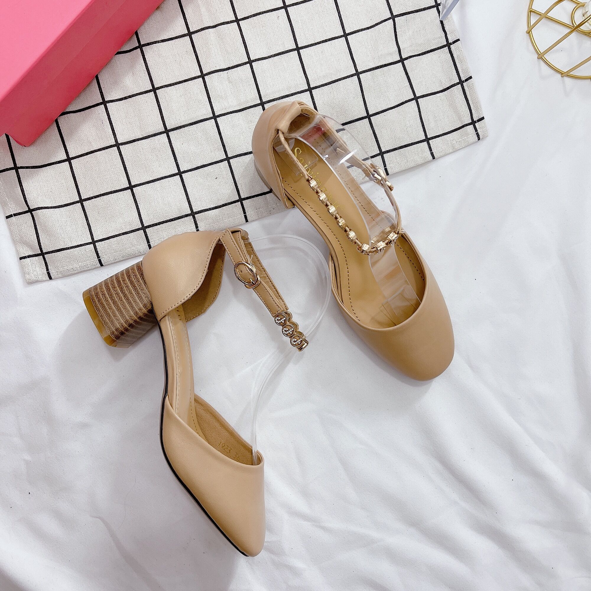 GIẦY NỮ CAO ĐẾ CAO 5cm,GIẦY BÚP BÊ CAO GÓT