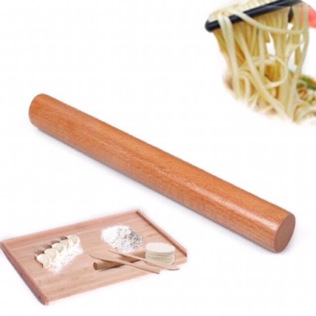 Cán lăn bột gỗ 30cm