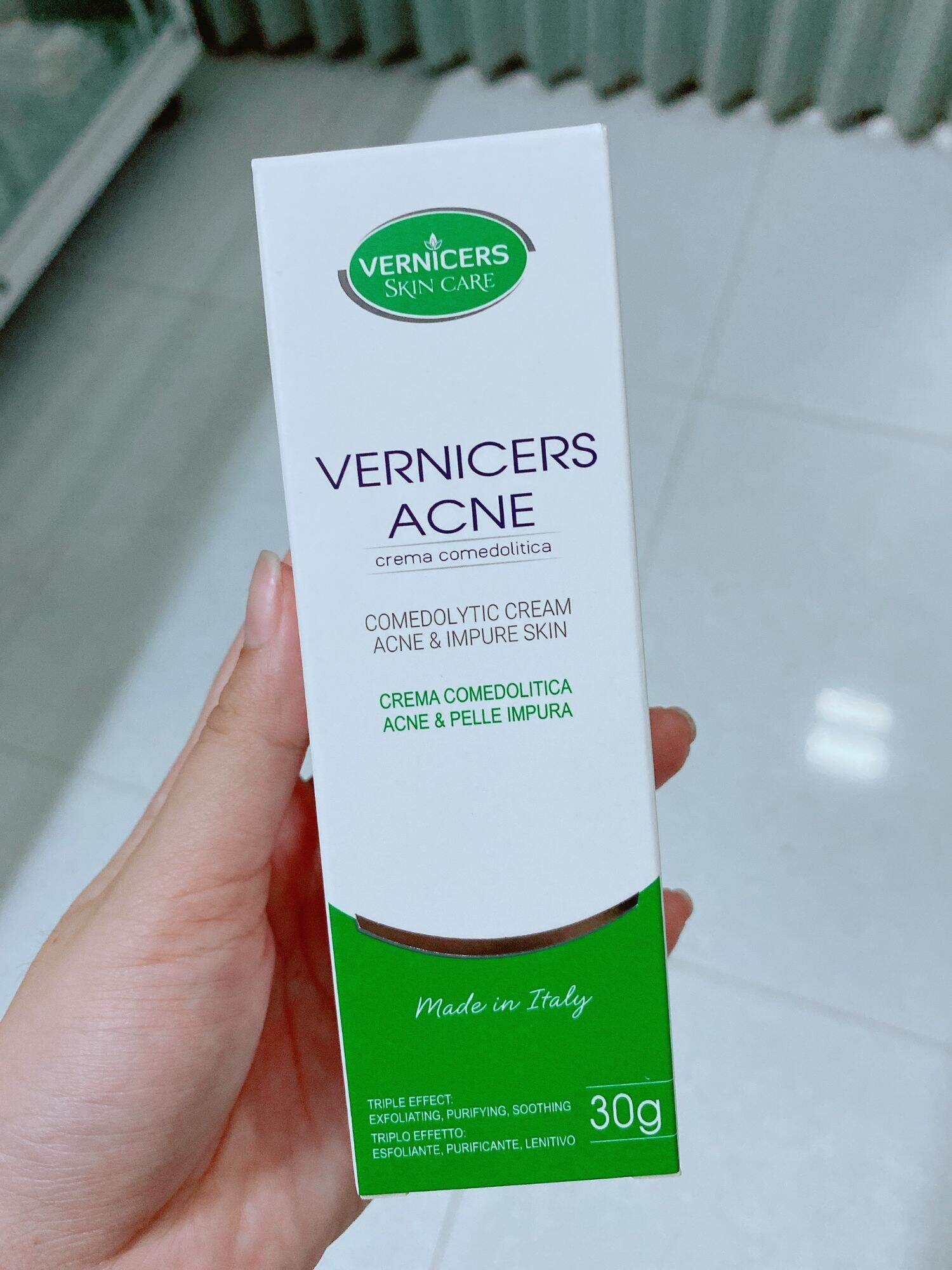 Kem Bôi Ngừa Mụn Vernicers Acne Crema Comadolitica