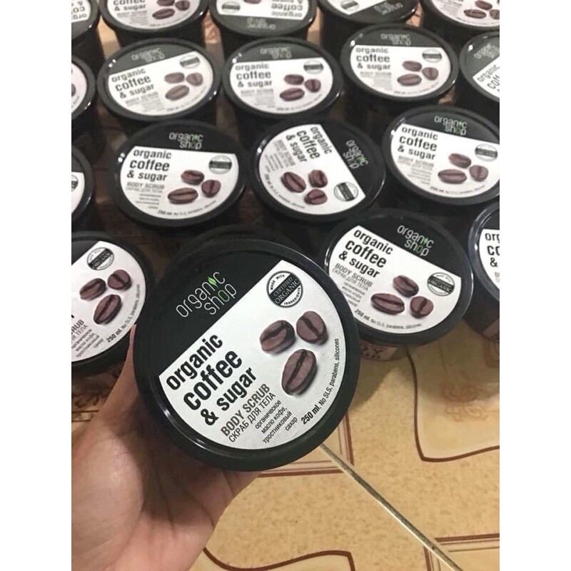 Muối cà phê tẩy tế bào chết Organic