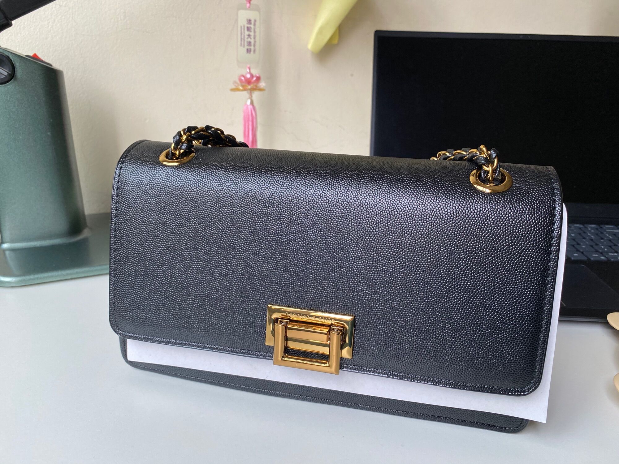 Túi đeo chéo nữ charlies.keith 24cm da hạt sần