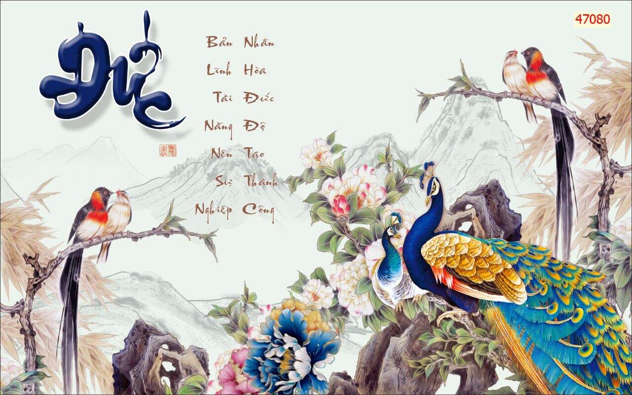 Tranh dán tường 3d, tranh chữ thư pháp zalo 0967959399