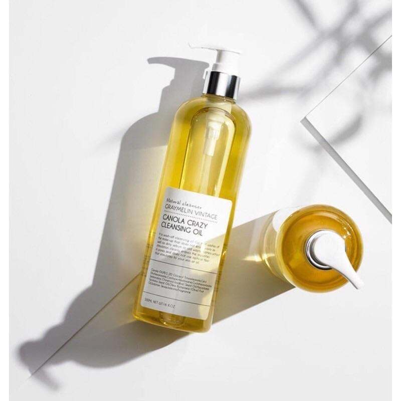 Dầu Tẩy Trang Hoa Cải Graymelin Vintage Canola Crazy Cleansing Oil 500ml