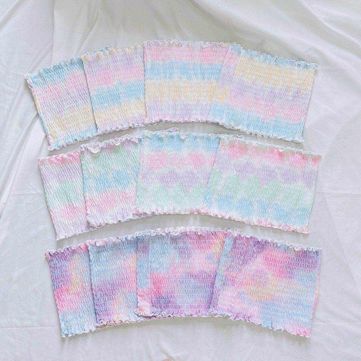 [HCM]Áo croptop ống loang màu cực xinh