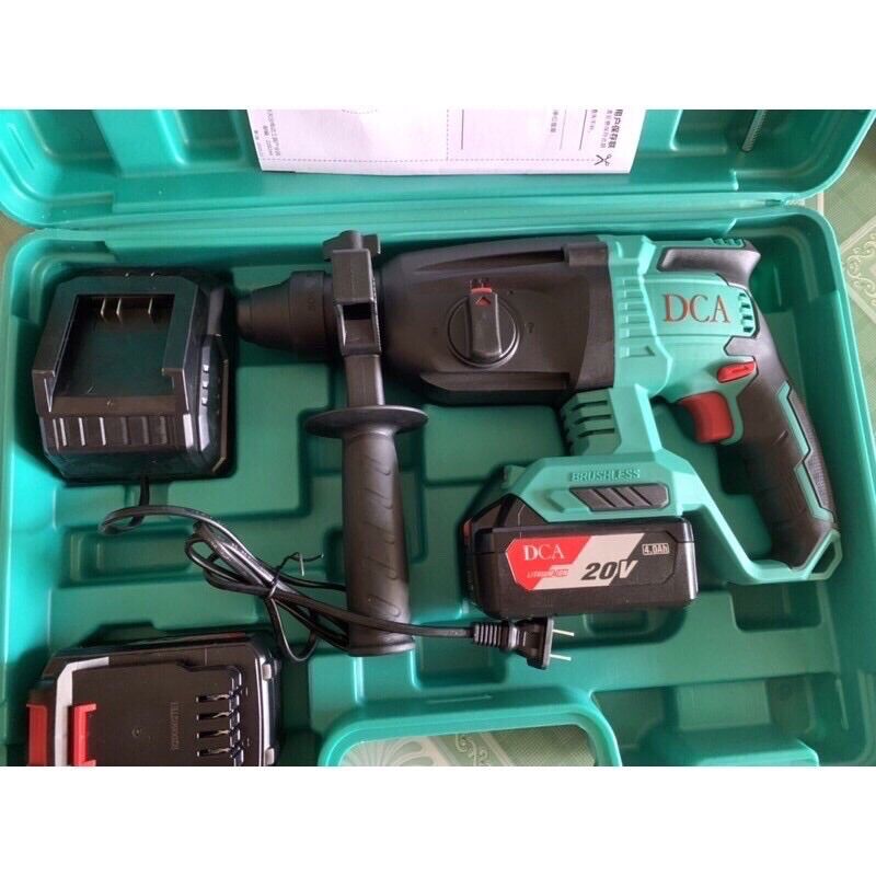 Máy khoan bê tông pin dca adzc04-24e không chổi than pin 20v