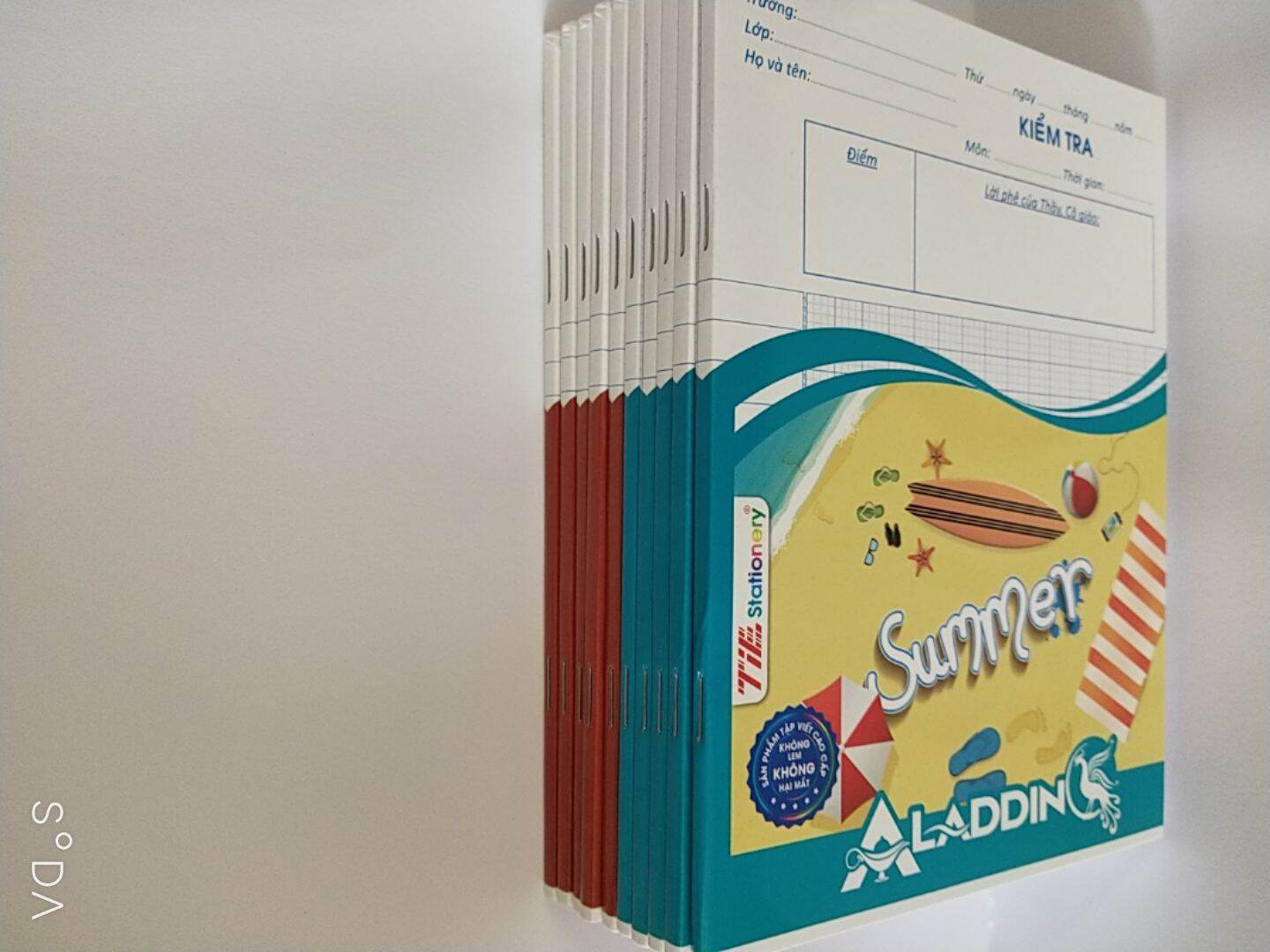 combo 5 cuốn tập kiểm tra TIE có 4ô và 5ô cho bạn chọn