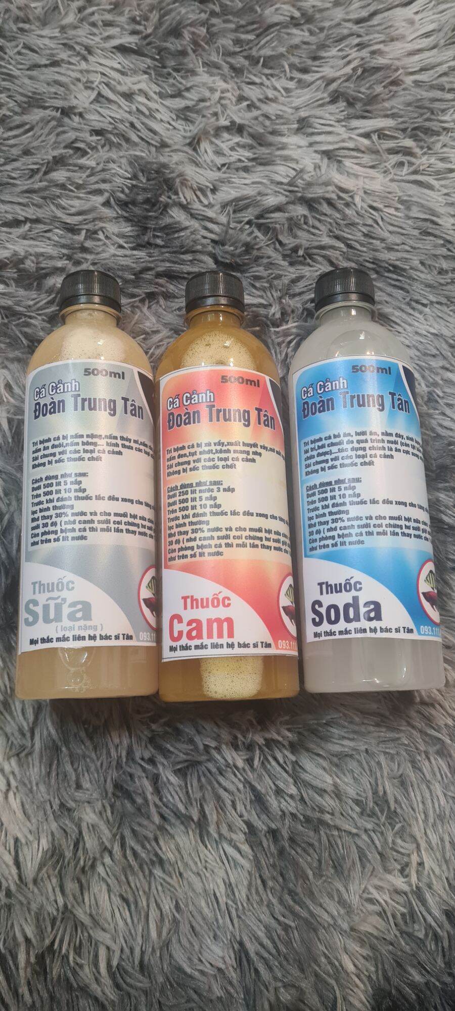 [HCM]Combo 3 chế phẩm sữa cam soda cho cá cảnh cá rồng