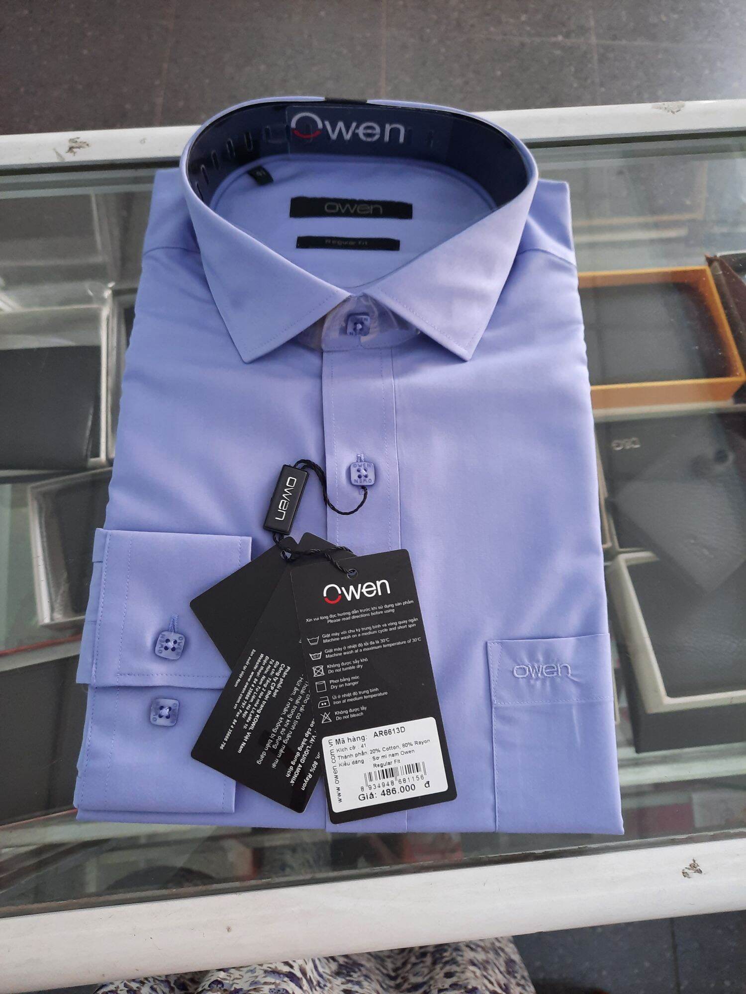 sơ mi owen AR6613D giá 486 còn 300..,345