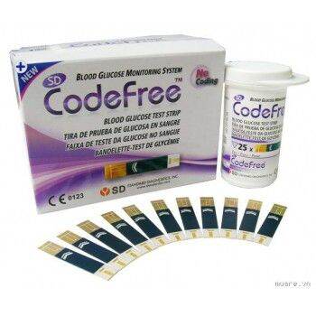 QUE THỬ ĐƯỜNG HUYẾT CODEFREE 50 que