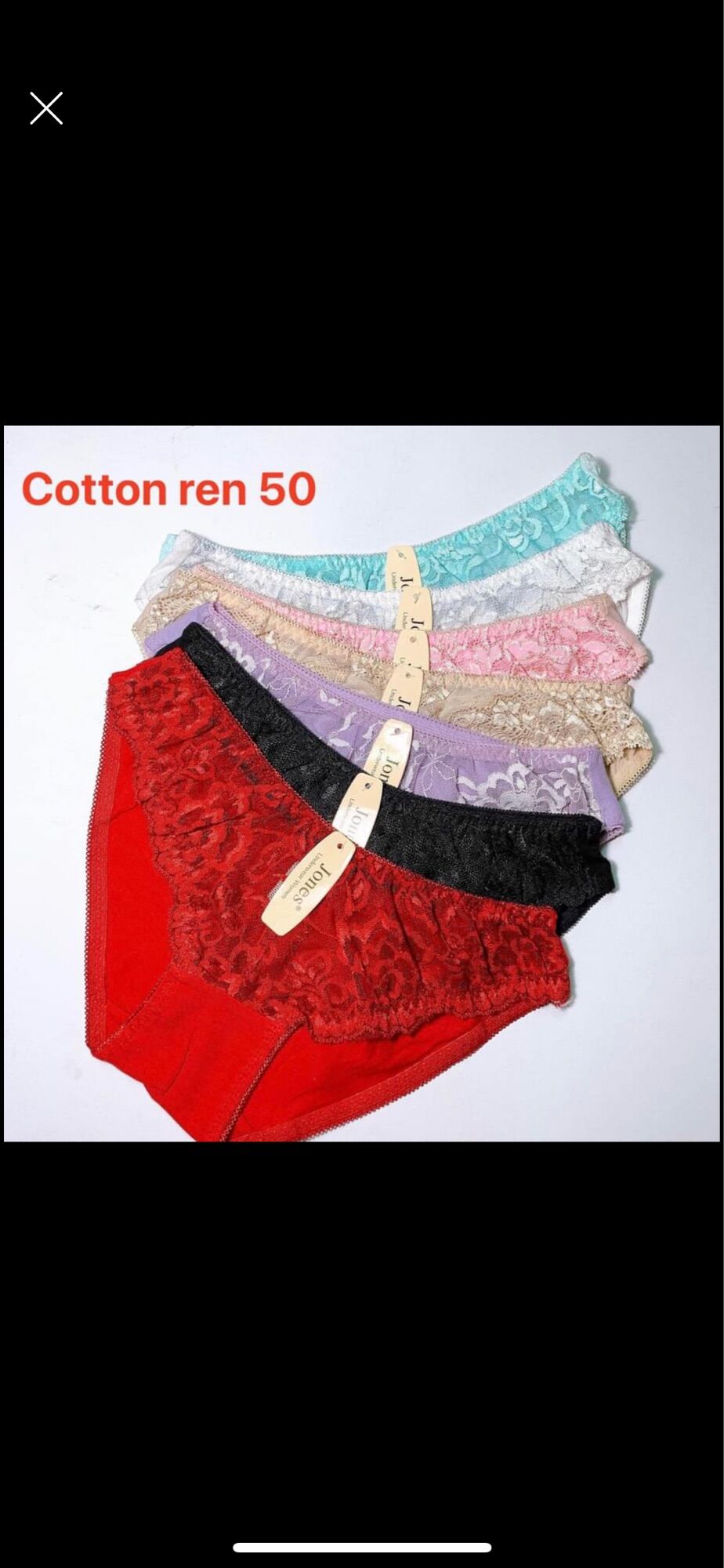 Quần lót nữ JONES cotton phối ren