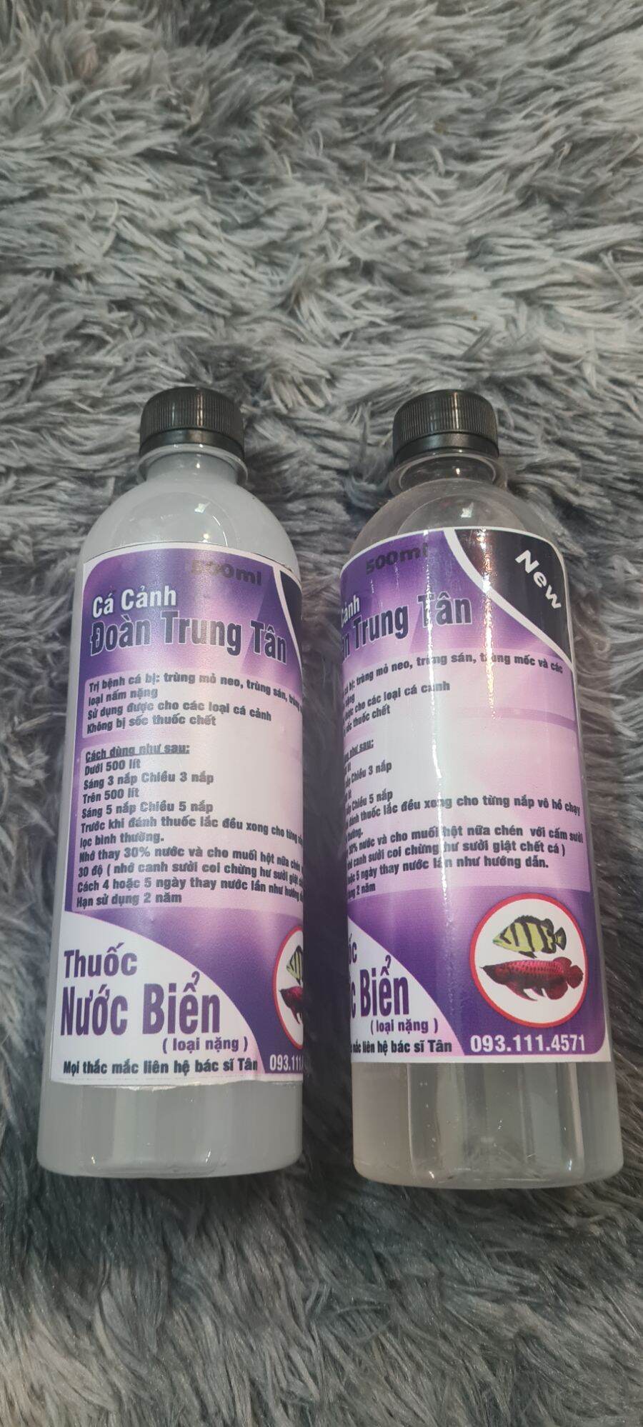 Combo 2 chế phẩm nước biển cho cá cảnh cá rồng