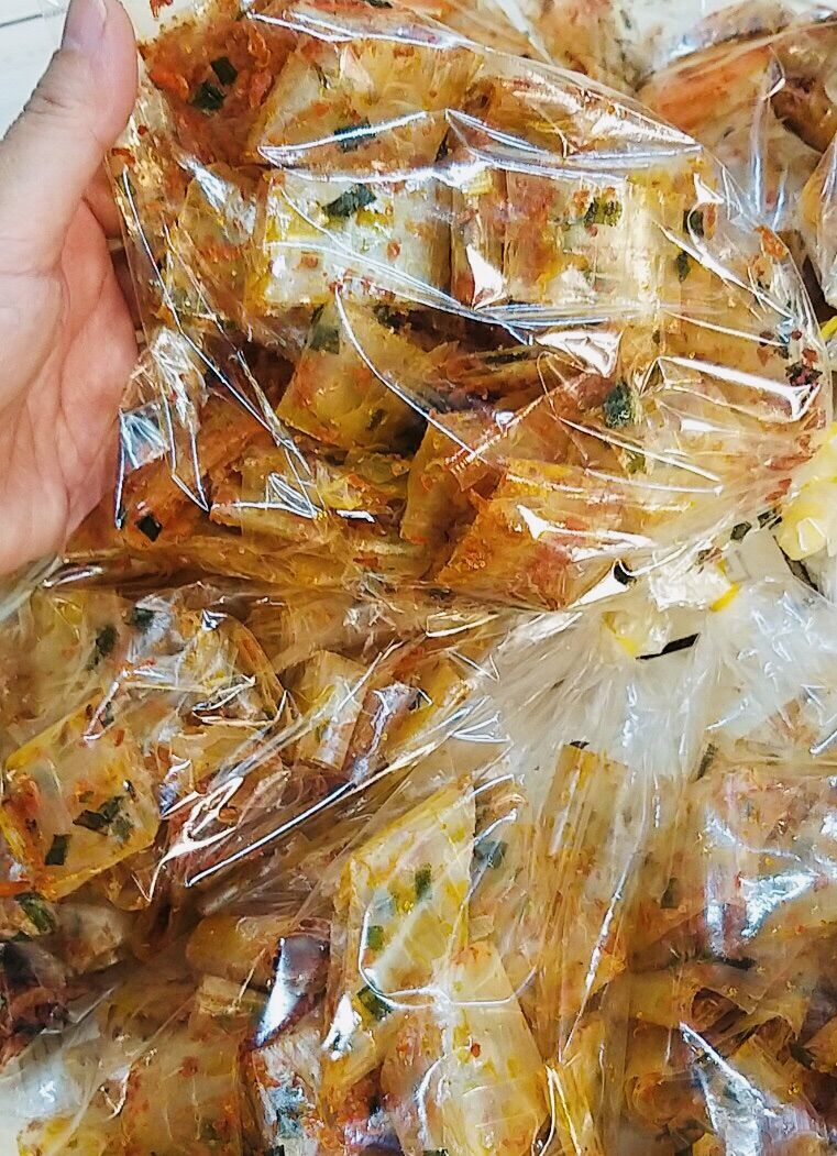 [ QUÁ NGON] Combo 10 bịch /5 bịch   Bánh tráng cuộn tôm hành siêu ngon