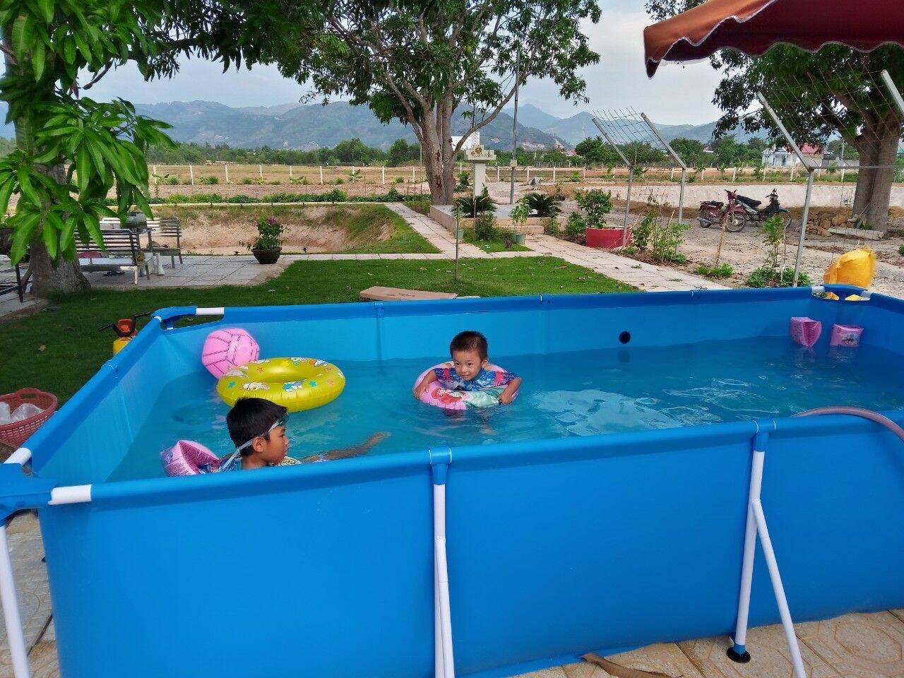 Bể bơi lắp ghép 4mx2.11m cao 81cm