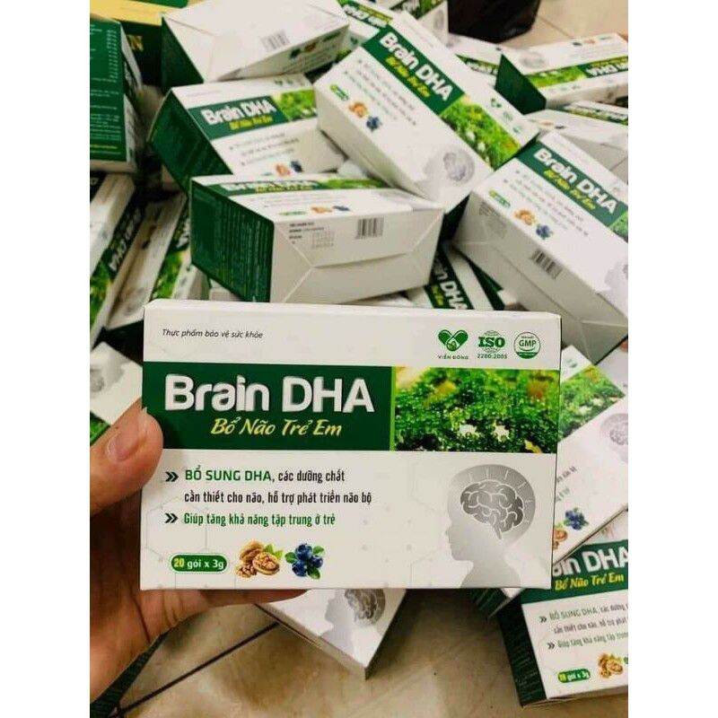 Cốm bổ não trẻ em Brain DHA H20goi