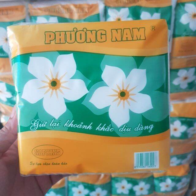 COMBO 10 GÓI KHĂN GIẤY VUÔNG HOA MAI