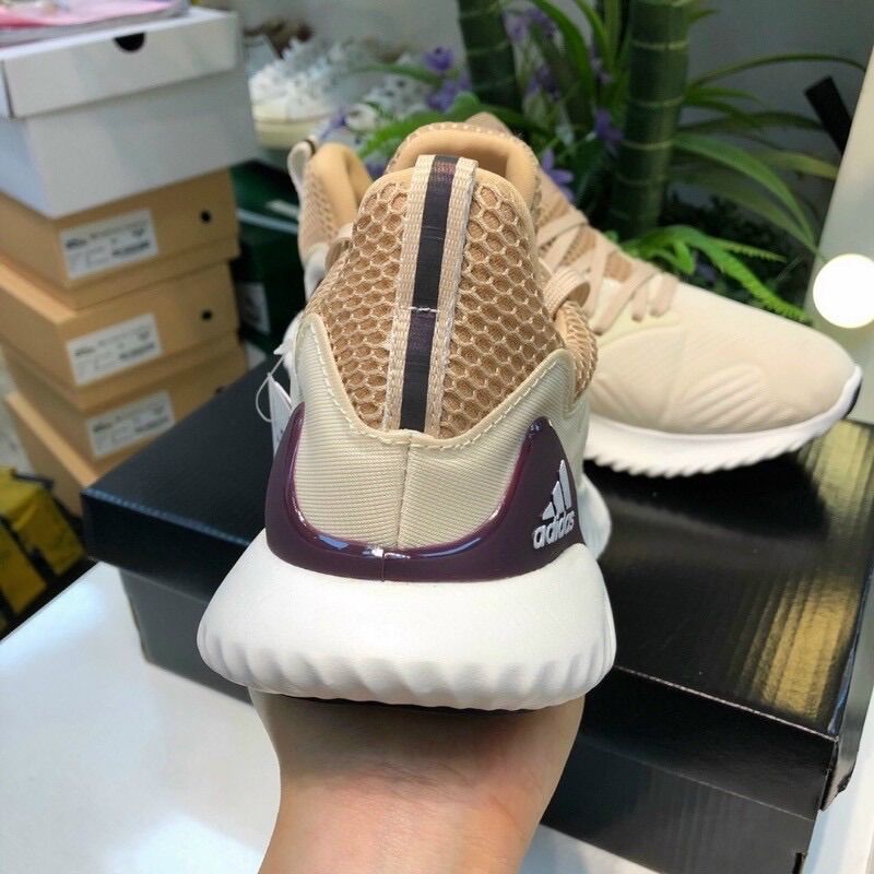 Giày Thể Thao Sneaker Alpha Bounce Kem Tím